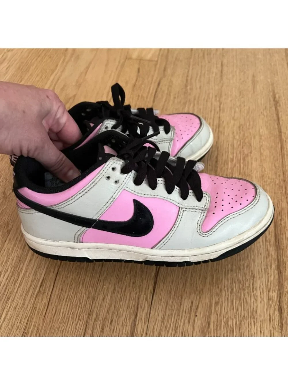 Nike Dunk Low Pink Orewood Sneakers Youth Size 4